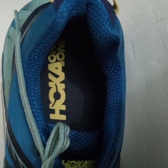 Hoka Stinson One One ATR 5 Running Shoes size 8.5 Navy Turquoise Aqua Preowned - Picture 12 of 16